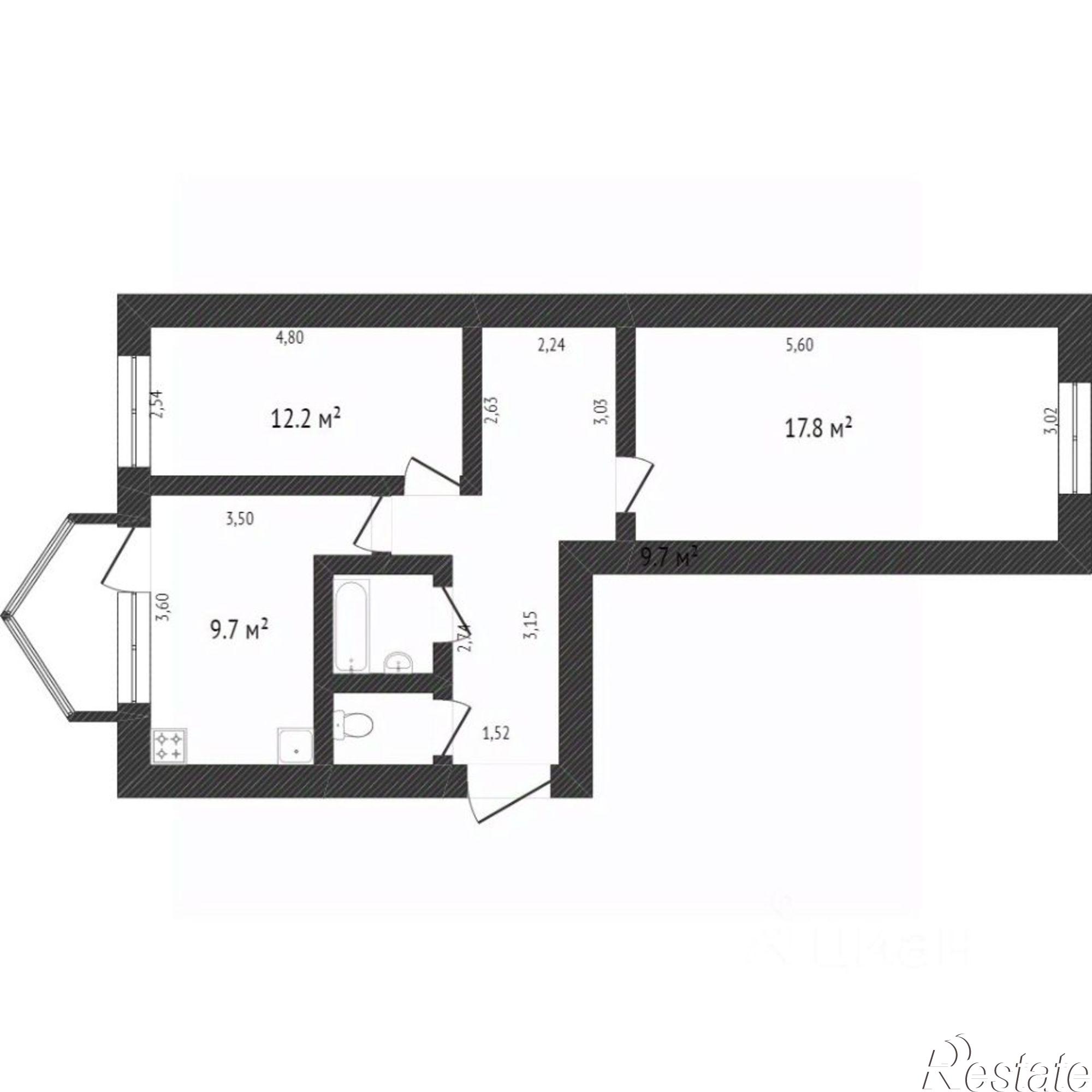 Купить квартиру за 4 300 000 рублей на Белгородский район