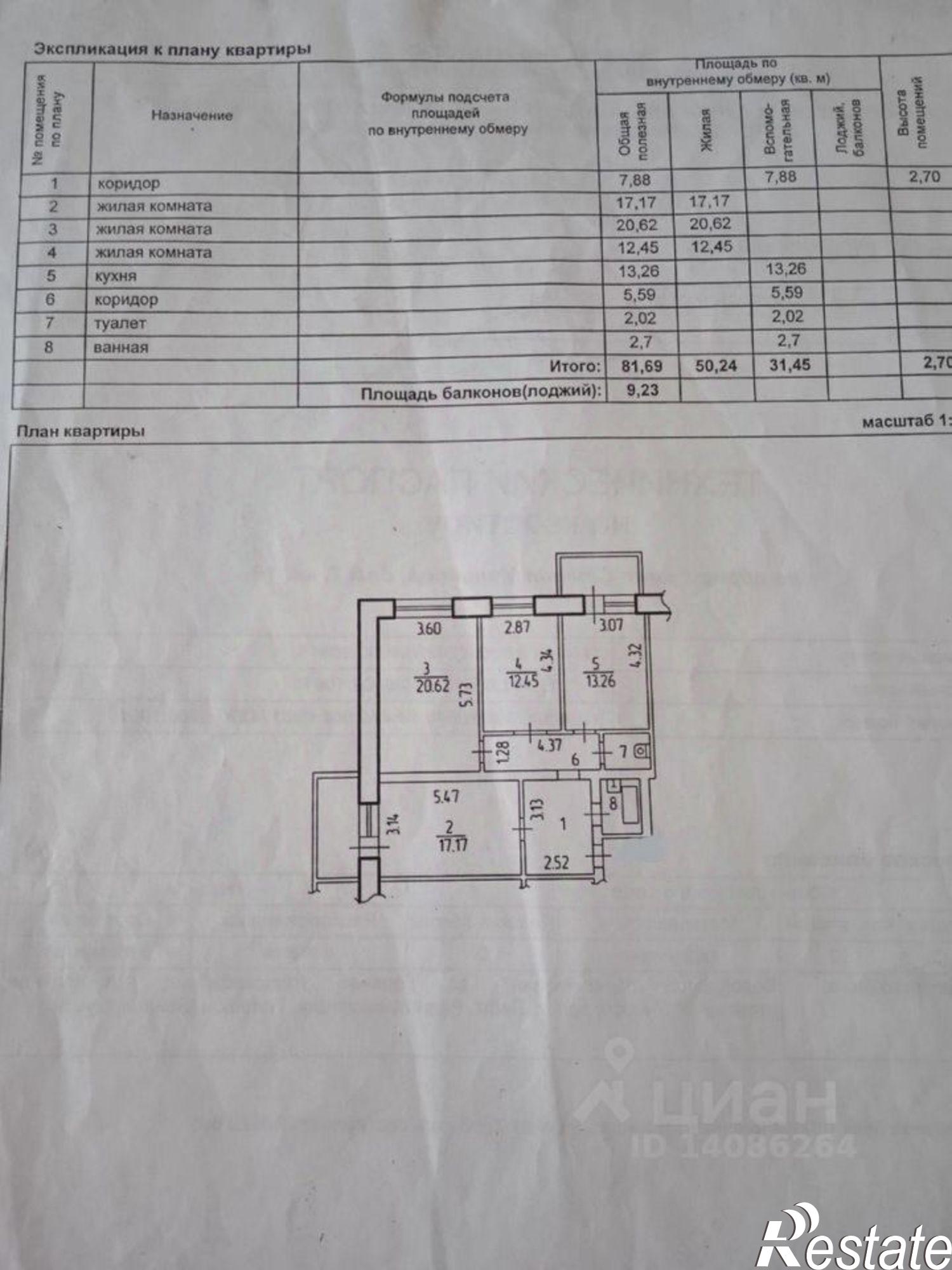 Купить квартиру за 7 800 000 рублей на Старый Оскол городской округ