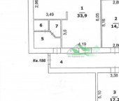 3-комн, 90кв м, этаж 9/10 Нагорная улица, 2