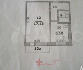 1-комн, 29кв м, этаж 5/5 улица Щорса, 3