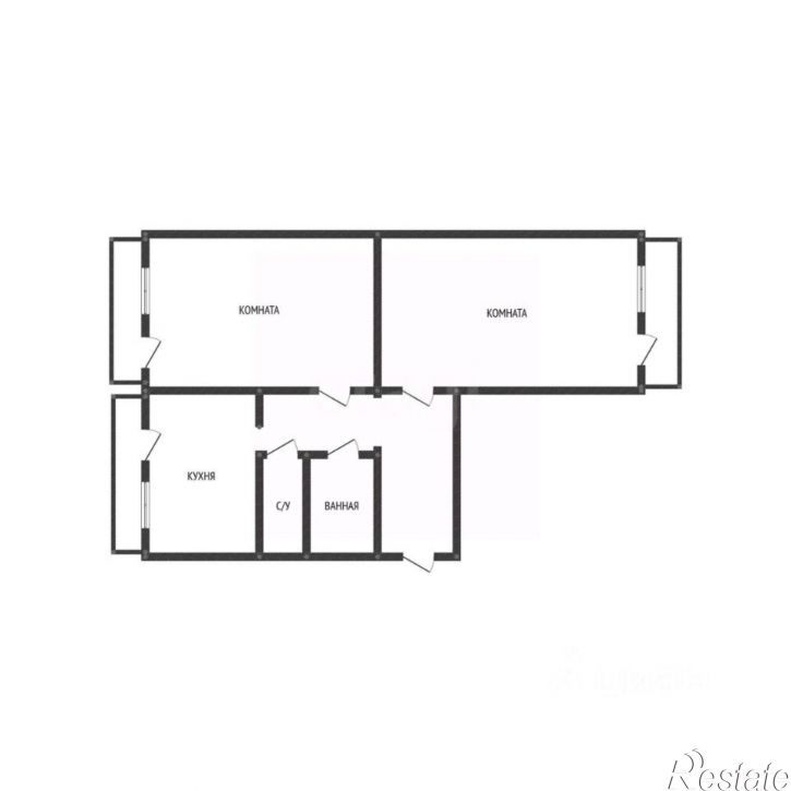 2-комн квартира улица Жукова, 13,  д. 13