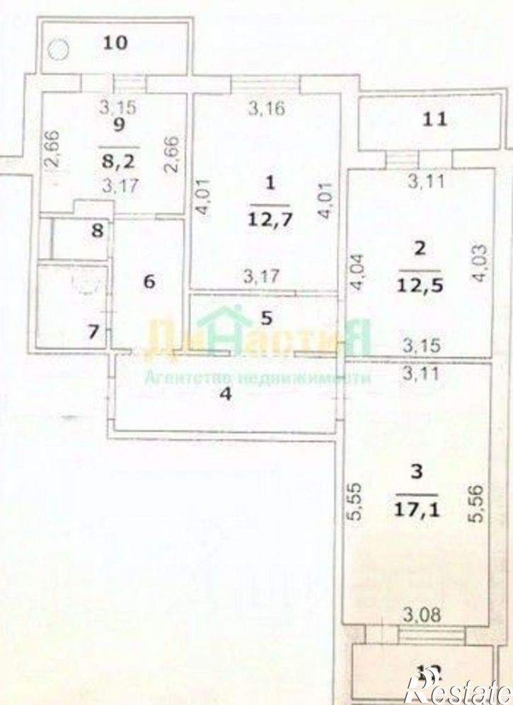 1-комн квартира улица Молодежная,дом 16