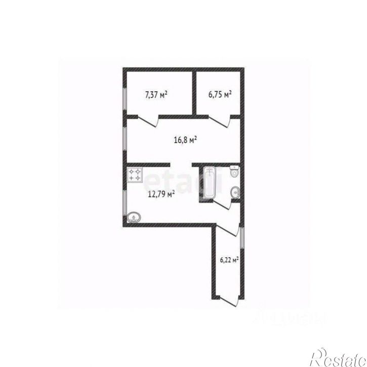 3-комн квартира ул Клубная, 3,  д. 3