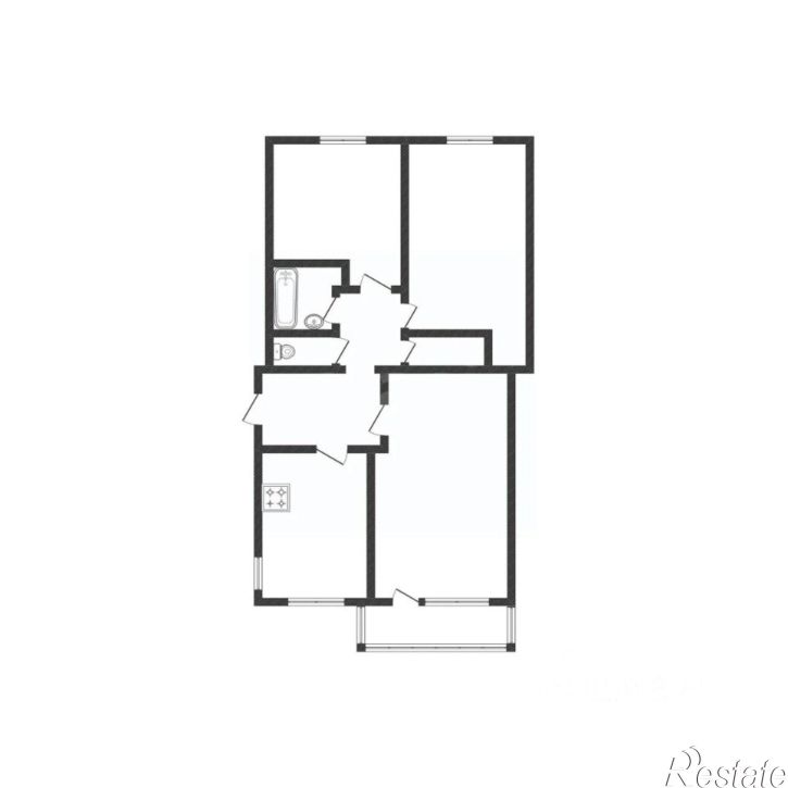 3-комн квартира ул Гайдара, 10А,  д. 10А