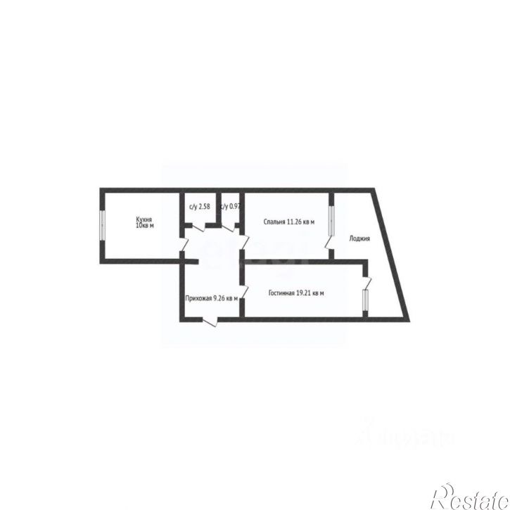 2-комн квартира