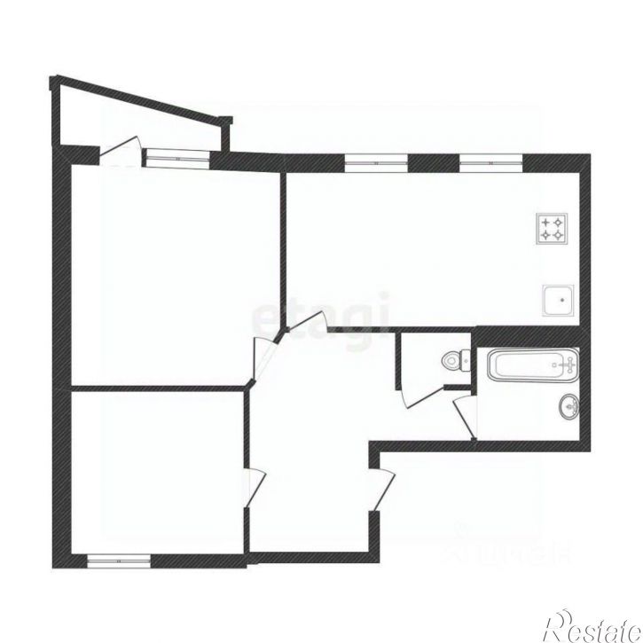2-комн квартира