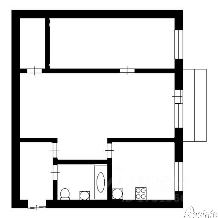 2-комн квартира