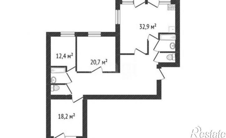 4-комн квартира Белгород, улица 5 Августа, 31