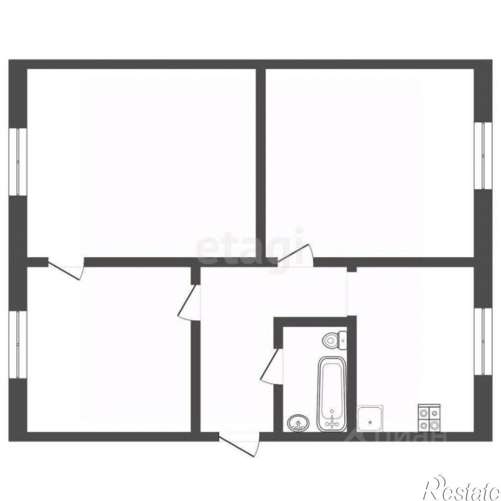 3-комн квартира Ивнянский район
