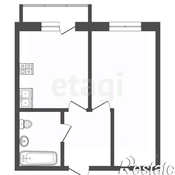 1-комн квартира Комсомольская улица, 26Б,  д. 26Б