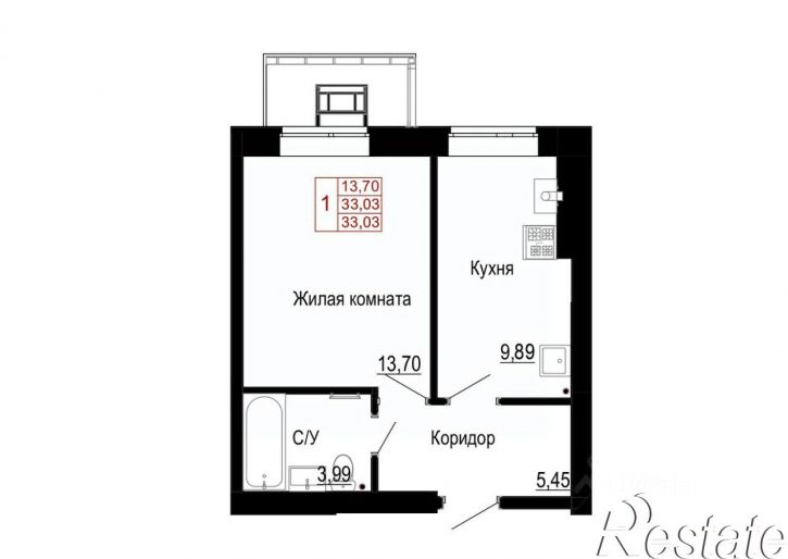1-комн квартира в новом доме Майская улица, 12,  д. 12