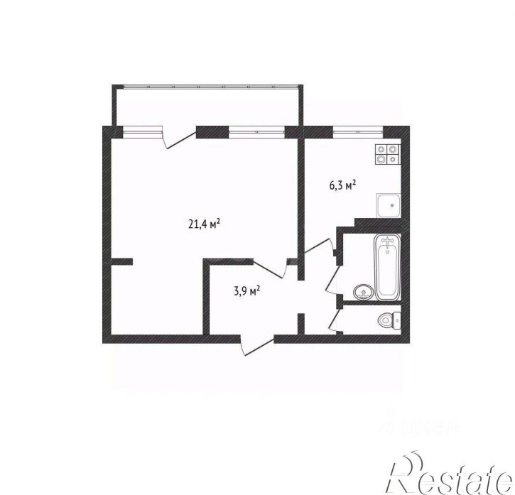 1-комн квартира улица Ленина, 90А,  д. 90А